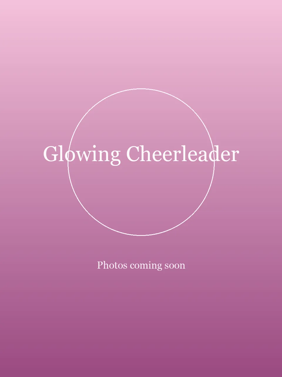 Glowing Cheerleader party character