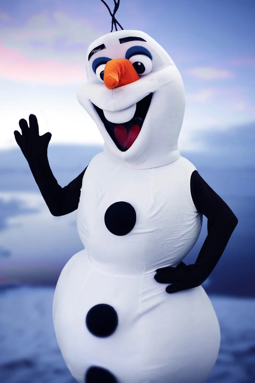 Snowman party character