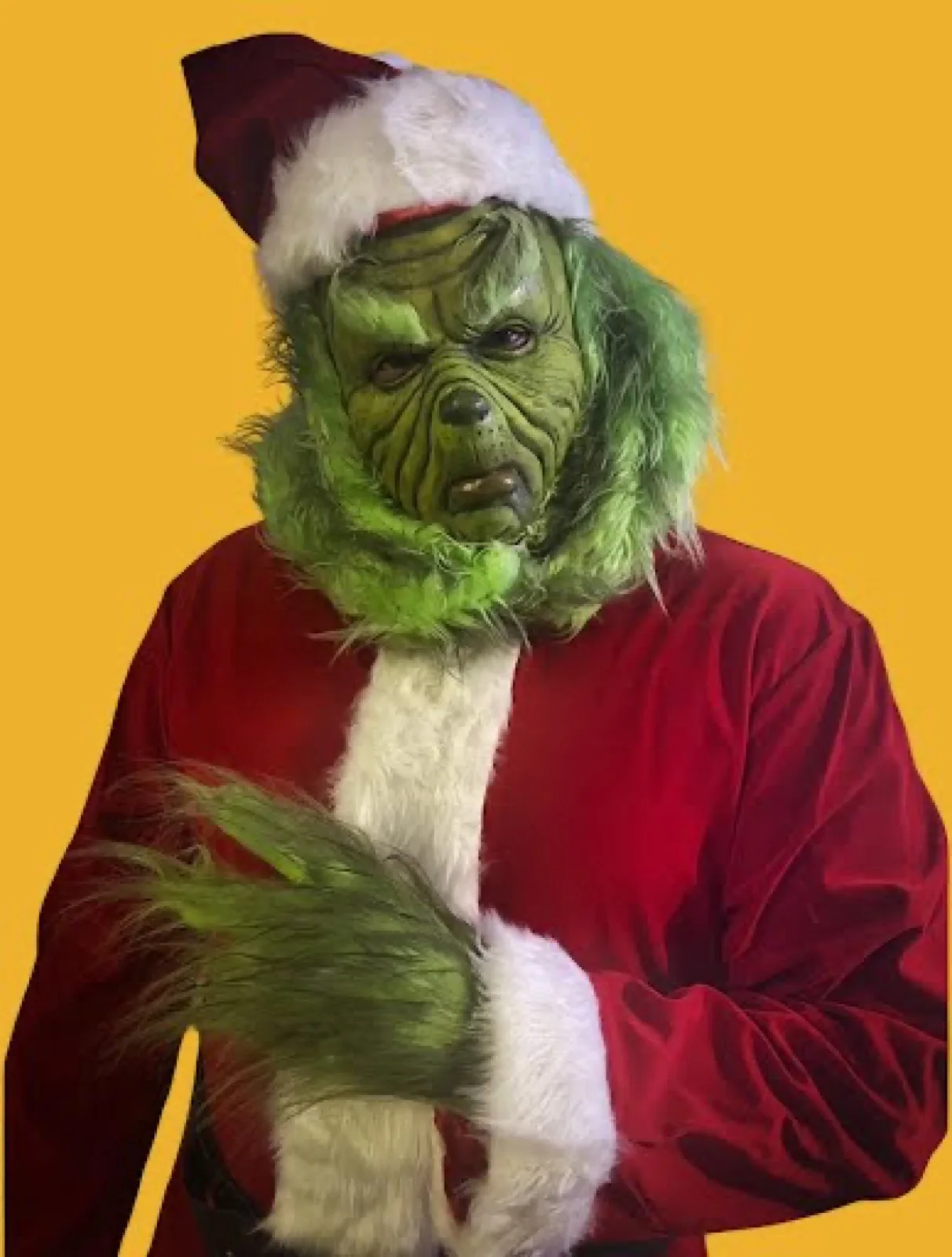 Holiday Grump party character